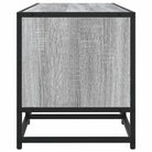 Tv-meubel in grijs Sonoma met bewerkt hout en industrieel metalen frame - Tv-meubels