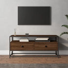 Tv-meubel in grijs sonoma van bewerkt hout met trendy en praktisch ontwerp - bruin eikenkleur / 1 / 100 cm - Tv-meubels