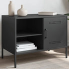 Tv-meubel in industriële stijl met robuust stalen ontwerp - Zwart / 1 - Tv-meubels