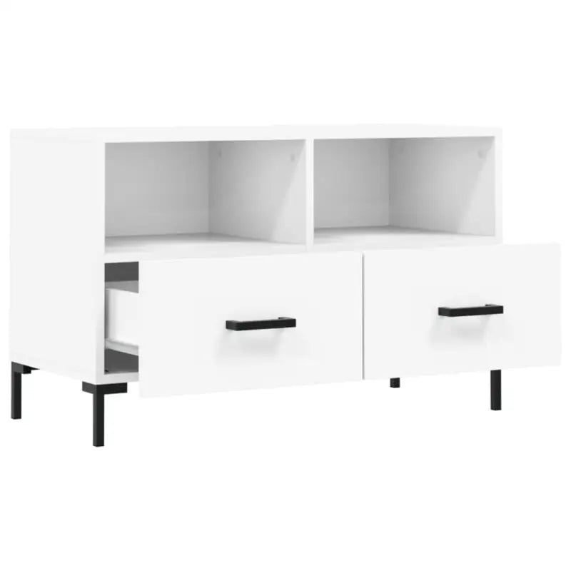 Tv-meubel met bewerkt hout en ijzeren poten voor een moderne look - Tv-meubels