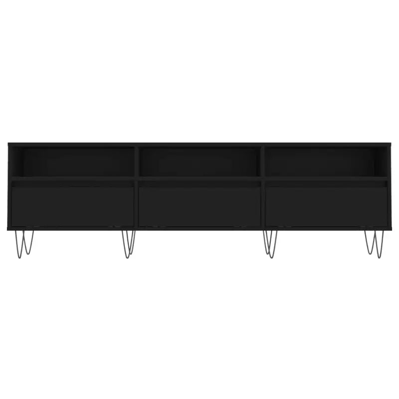 Tv-meubel met bewerkt hout en ijzeren poten voor mooie opbergruimte - Tv-meubels