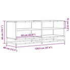 Tv-meubel met bewerkt hout en industrieel metalen frame - Tv-meubels