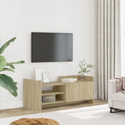 Tv-meubel met bewerkt hout en veel opbergruimte voor woonkamer of slaapkamer - Sonoma eiken / 1 / 100 cm - Tv-meubels