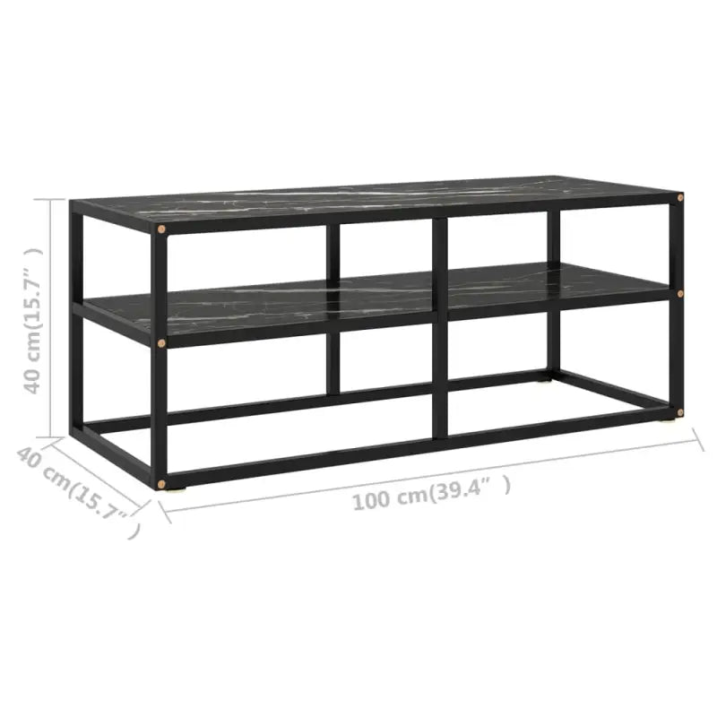 Tv-meubel met gehard glas voor een strak en stabiel interieur - Tv-meubels