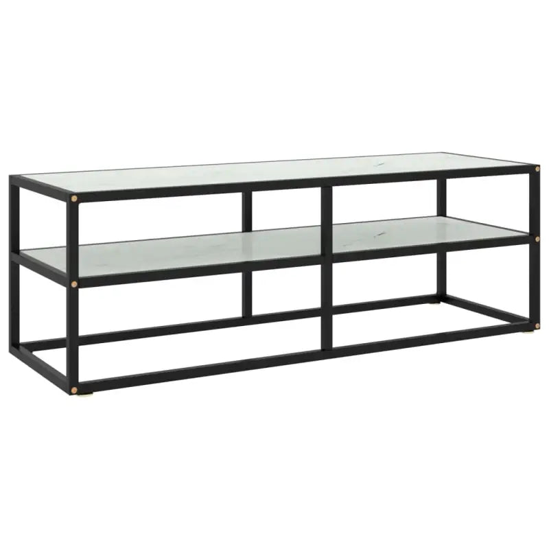 Tv-meubel met gehard glas voor een strak en stabiel interieur - Wit / 1 / 120 cm - Tv-meubels