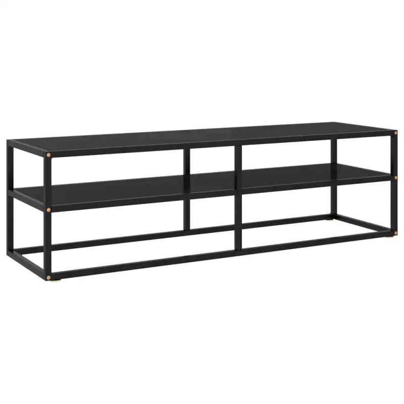 Tv-meubel met gehard glas voor een strak en stabiel interieur - Zwart / 1 / 140 cm - Tv-meubels