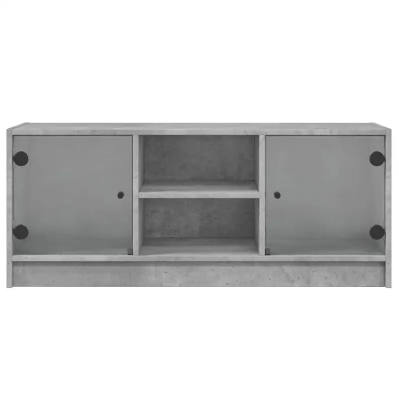 Tv-meubel met glazen deuren en bewerkt hout voor een strakke look - Tv-meubels