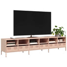 Tv-meubel met koudgewalst staal en verstelbare schroefpoten - Roze / 1 / 202 cm - Tv-meubels