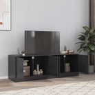 Tv-meubel met koudgewalst staal voor een trendy en stabiel design - Zwart / 2 - Tv-meubels