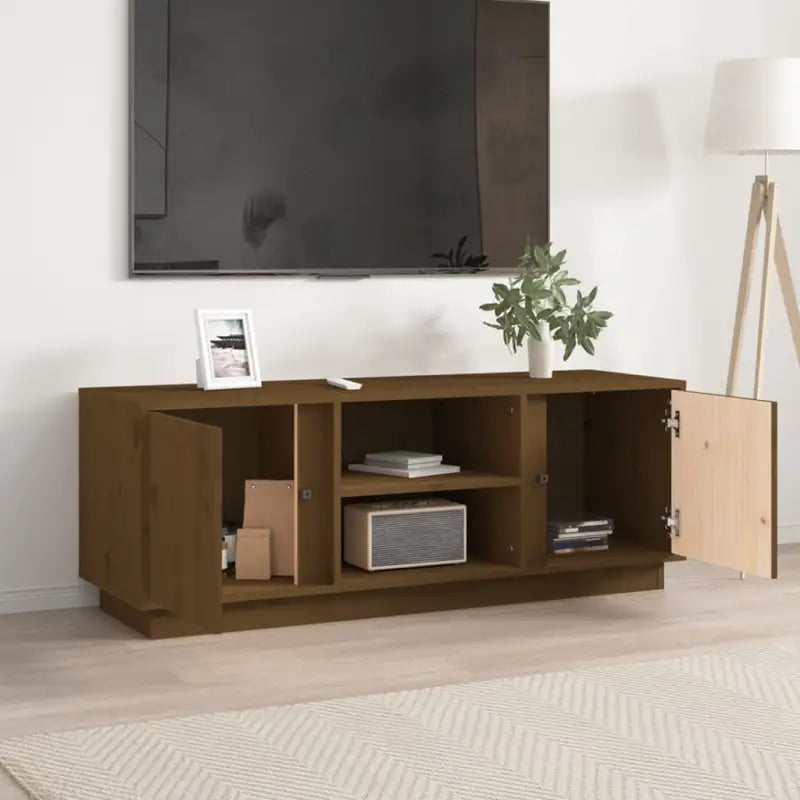 Tv-meubel met massief grenenhout een stijlvol en natuurlijk design - Tv-meubels