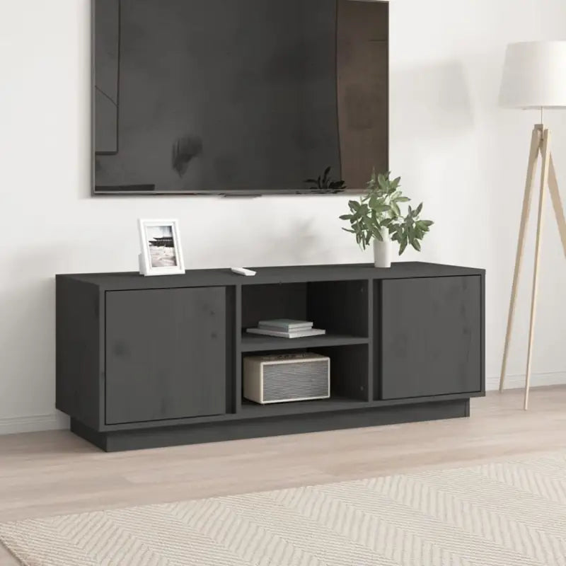 Tv-meubel met massief grenenhout een stijlvol en natuurlijk design - Grijs / 1 - Tv-meubels