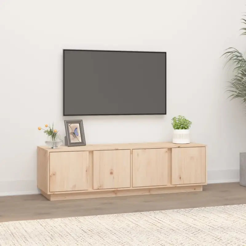Tv-meubel met massief grenenhout een trendy en praktische keuze - Naturel / 1 - Tv-meubels