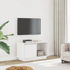Tv-meubel met massief grenenhout en modern design - Wit / 1 - Tv-meubels