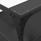 Tv-meubel met metalen frame en glazen blad voor een industrieel interieur - Tv-meubels