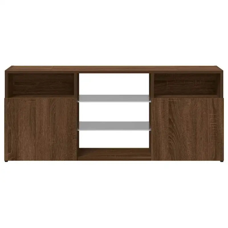 Tv-meubel met RGB LED-verlichting en duurzaam bewerkt hout - Tv-meubels