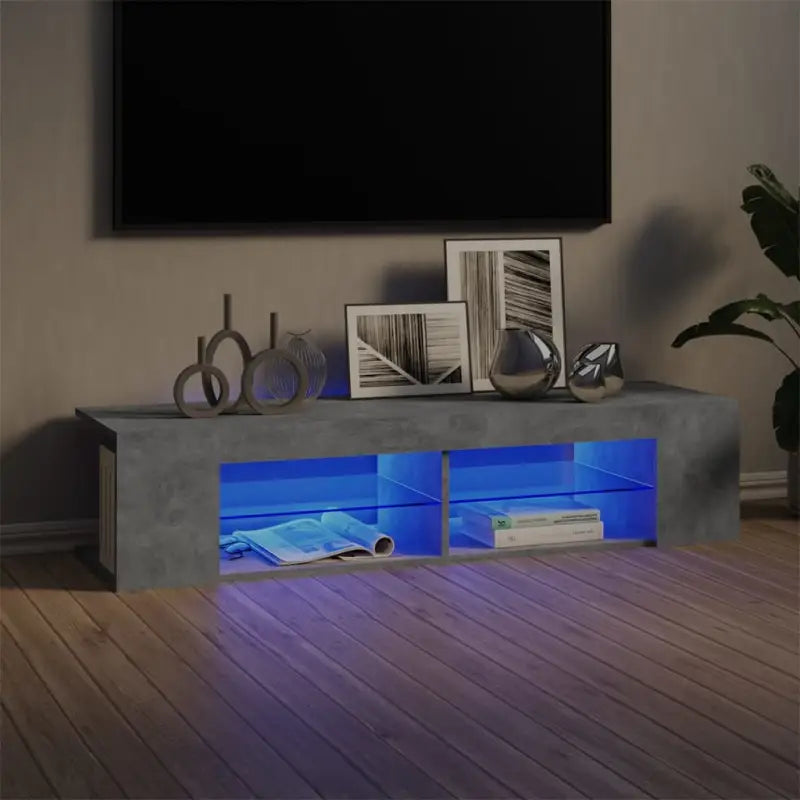 Tv-meubel met rgb led-verlichting en duurzaam ontwerp - Betongrijs / 1 - Tv-meubels