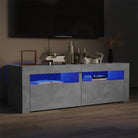 Tv-meubel met rgb led-verlichting en duurzaam ontwerp - Betongrijs / 1 - Tv-meubels