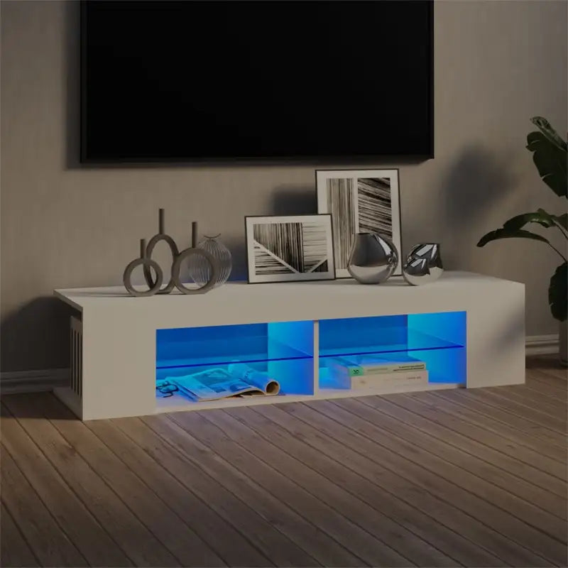 Tv-meubel met rgb led-verlichting en duurzaam ontwerp - Wit / 1 - Tv-meubels