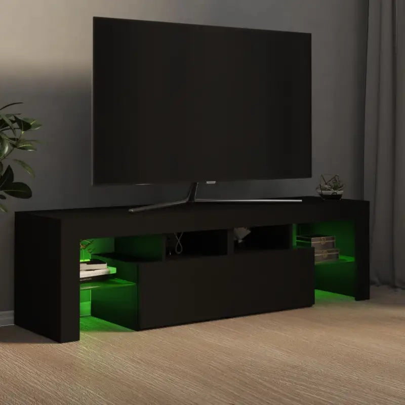 Tv-meubel met rgb led-verlichting en hoogwaardig bewerkt hout - Tv-meubels