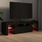 Tv-meubel met rgb led-verlichting en hoogwaardig bewerkt hout - Tv-meubels