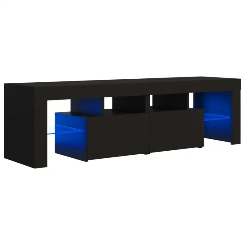 Tv-meubel met rgb led-verlichting en hoogwaardig bewerkt hout - Tv-meubels
