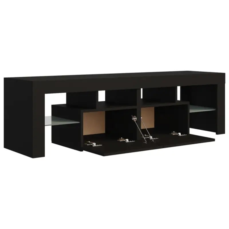 Tv-meubel met rgb led-verlichting en hoogwaardig bewerkt hout - Tv-meubels