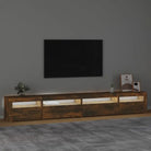 Tv-meubel met rgb led-verlichting en praktisch houten ontwerp - Tv-meubels