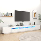 Tv-meubel met rgb led-verlichting en stevig praktisch ontwerp - Wit / 1 - Tv-meubels