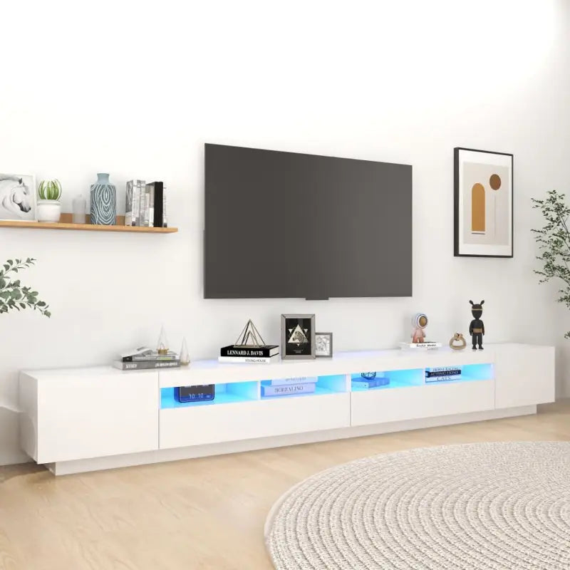 Tv-meubel met rgb led-verlichting en stevig praktisch ontwerp - Wit / 1 - Tv-meubels