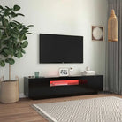 Tv-meubel met RGB LED-verlichting en trendy duurzaam ontwerp - Tv-meubels