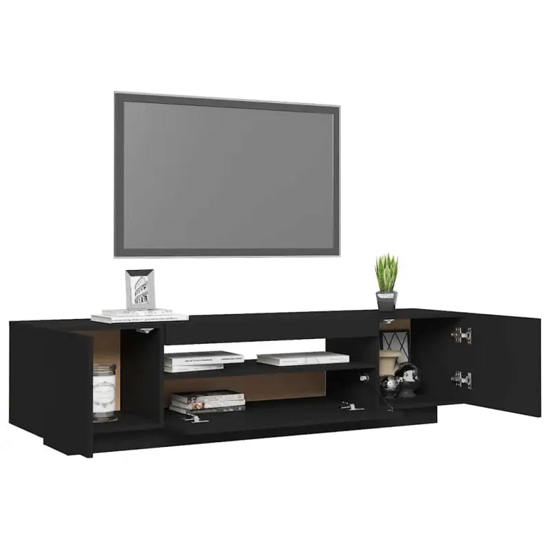Tv-meubel met RGB LED-verlichting en trendy duurzaam ontwerp - Tv-meubels