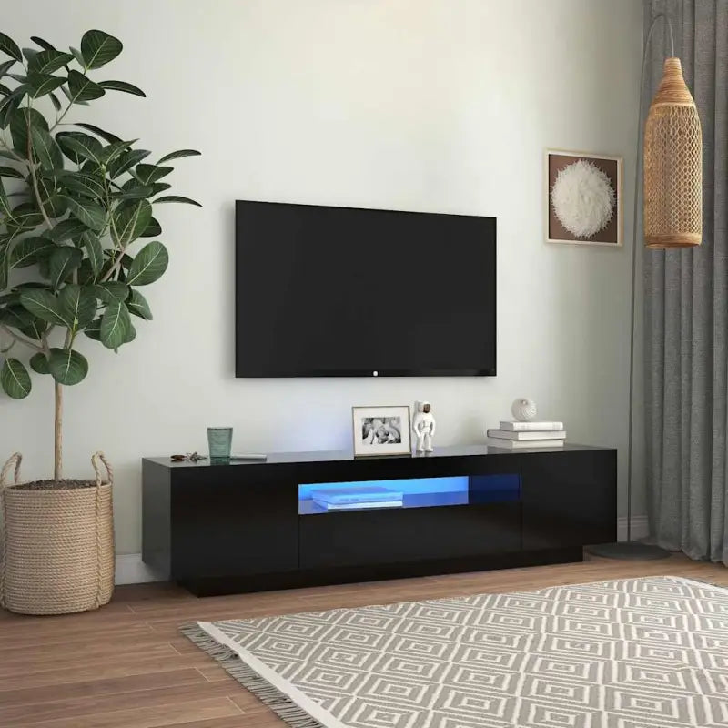 Tv-meubel met RGB LED-verlichting en trendy duurzaam ontwerp - Tv-meubels