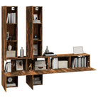 Tv-meubel met strak design van bewerkt hout dat gemakkelijk schoon - Gerookt eiken / 1 - Tv-meubels
