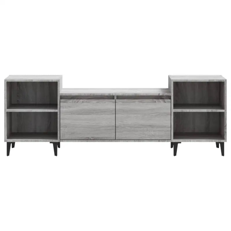 Tv-meubel van bewerkt hout in grijs sonoma met stevig en stijlvol design - Tv-meubels