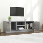 Tv-meubel van bewerkt hout in grijs sonoma met strak design - Tv-meubels
