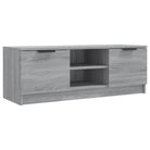 Tv-meubel van bewerkt hout in grijs sonoma met strak design - Tv-meubels
