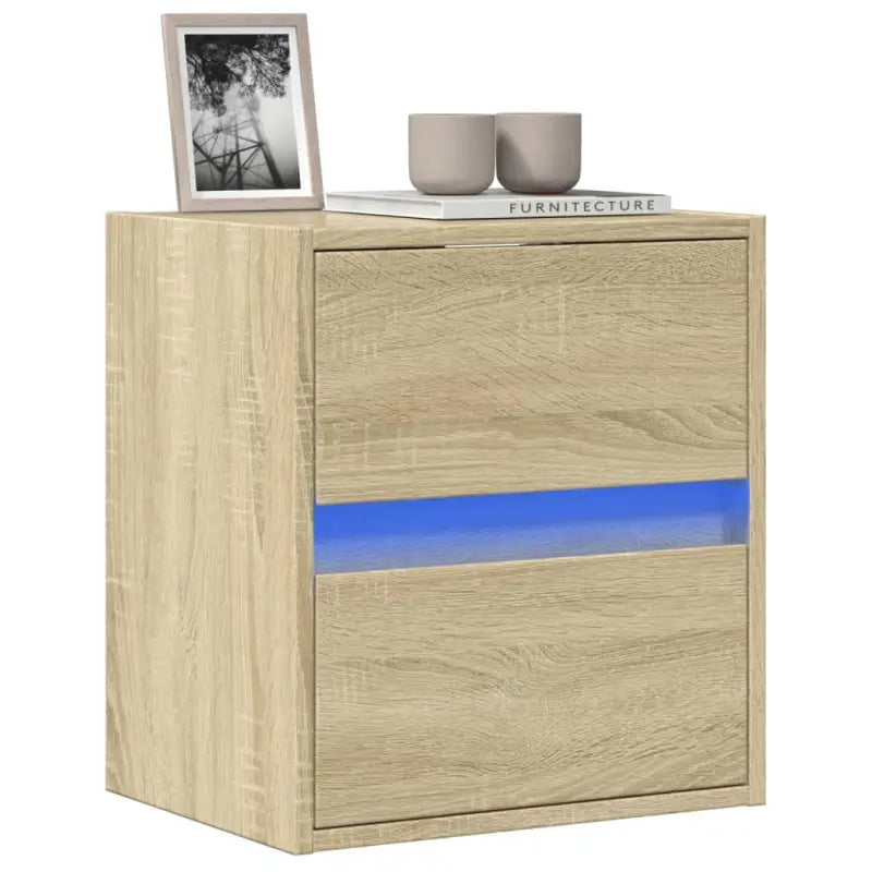 Tv-meubel van bewerkt hout in Sonoma Eiken voor duurzame opbergruimte - Sonoma eiken / 1 / 41 cm - Tv-meubels
