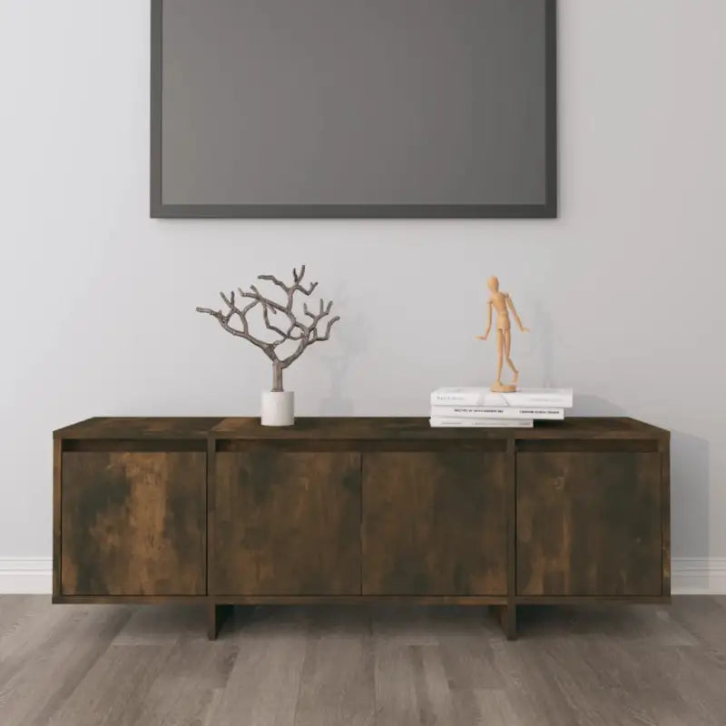 Tv-meubel van bewerkt hout met 4 deuren voor een stijlvolle woonkamer - Tv-meubels