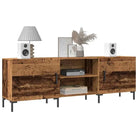 Tv-meubel van bewerkt hout met ijzeren poten voor een trendy uitstraling - Oud hout / 1 - Tv-meubels