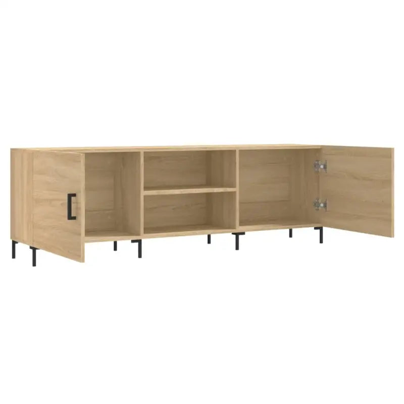Tv-meubel van bewerkt hout met ijzeren poten voor een trendy uitstraling - Tv-meubels