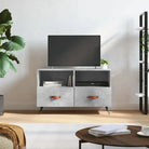 Tv meubel van bewerkt hout met ijzeren poten voor een trendy uitstraling - Betongrijs / 1 - Tv-meubels