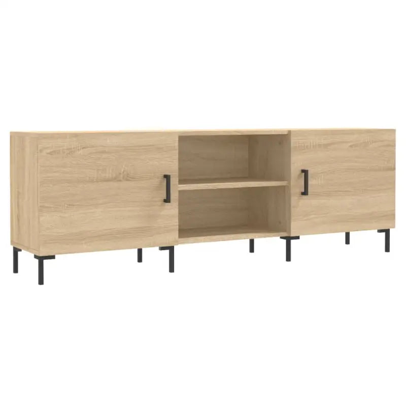 Tv-meubel van bewerkt hout met ijzeren poten voor een trendy uitstraling - Tv-meubels