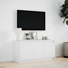Tv-meubel van bewerkt hout met LED-verlichting en stabiel ontwerp - Tv-meubels