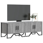 Tv-meubel van bewerkt hout met metalen handgrepen in grijs sonoma - Grijs sonoma / 1 - Tv-meubels