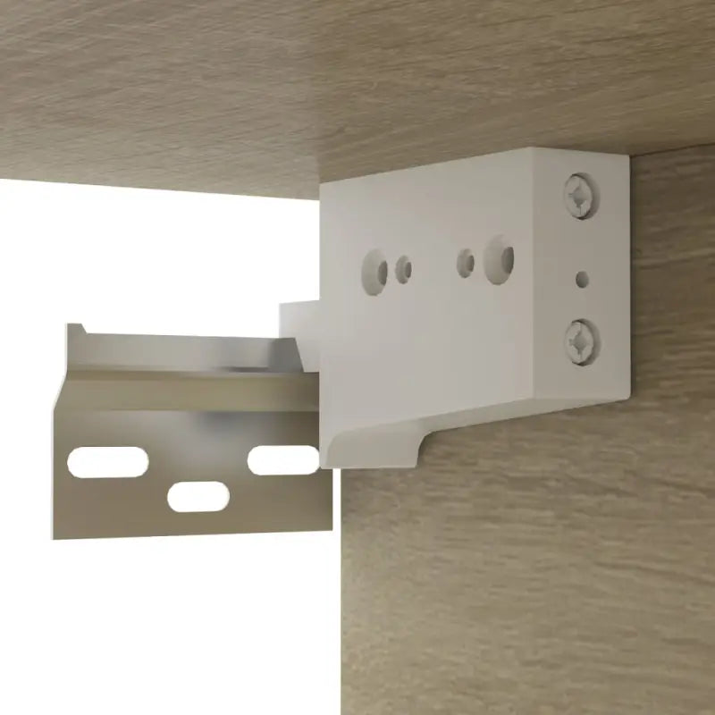 Tv-meubel van bewerkt hout met muurbevestiging en tijdloos design - Tv-meubels