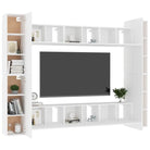 Tv-meubel van bewerkt hout met muurbevestiging en trendy design - Tv-meubels