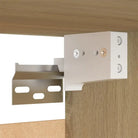 Tv-meubel van bewerkt hout met muurbevestiging voor een moderne woonkamer - Tv-meubels