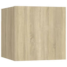 Tv-meubel van bewerkt hout met muurbevestiging voor een trendy uitstraling - Tv-meubels