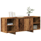 Tv-meubel van bewerkt hout met opberger voor dvd’s en elektronica - Oud hout / 1 - Tv-meubels