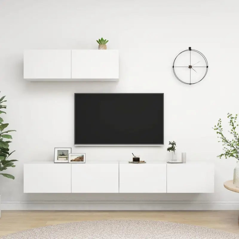 Tv meubel van bewerkt hout met opbergruimte voor een tijdloze uitstraling - Tv-meubels